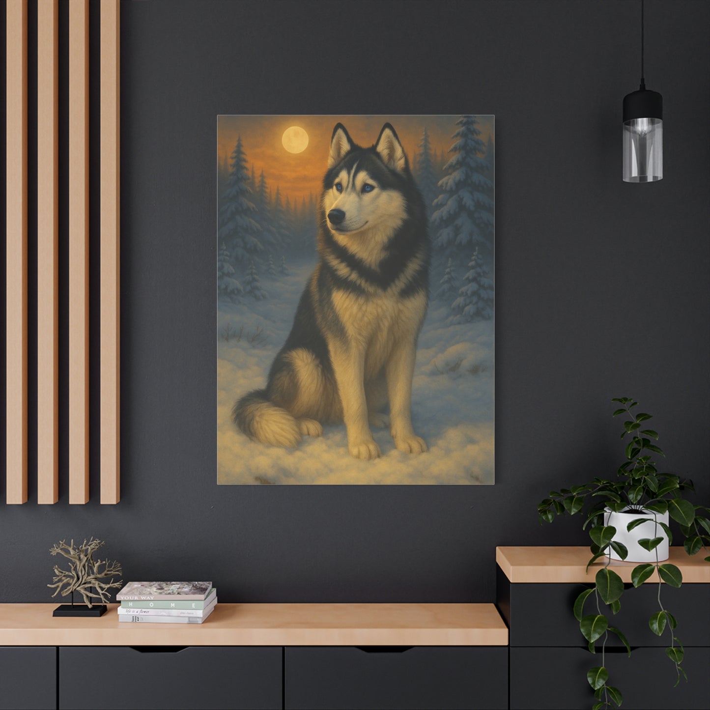 Siberian Husky Spirit – Premium Wall Art Canvas