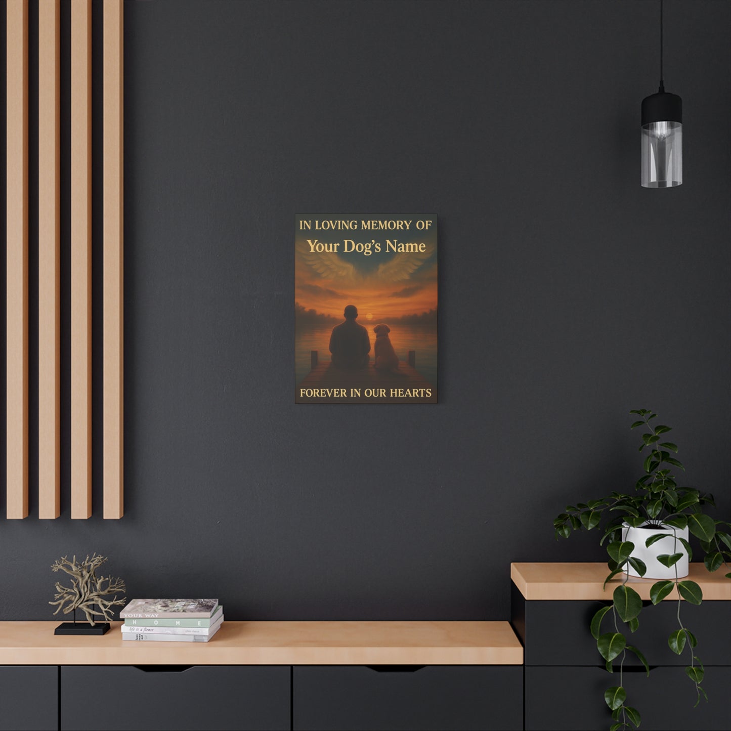 In Loving Memory Dog Memorial Canvas