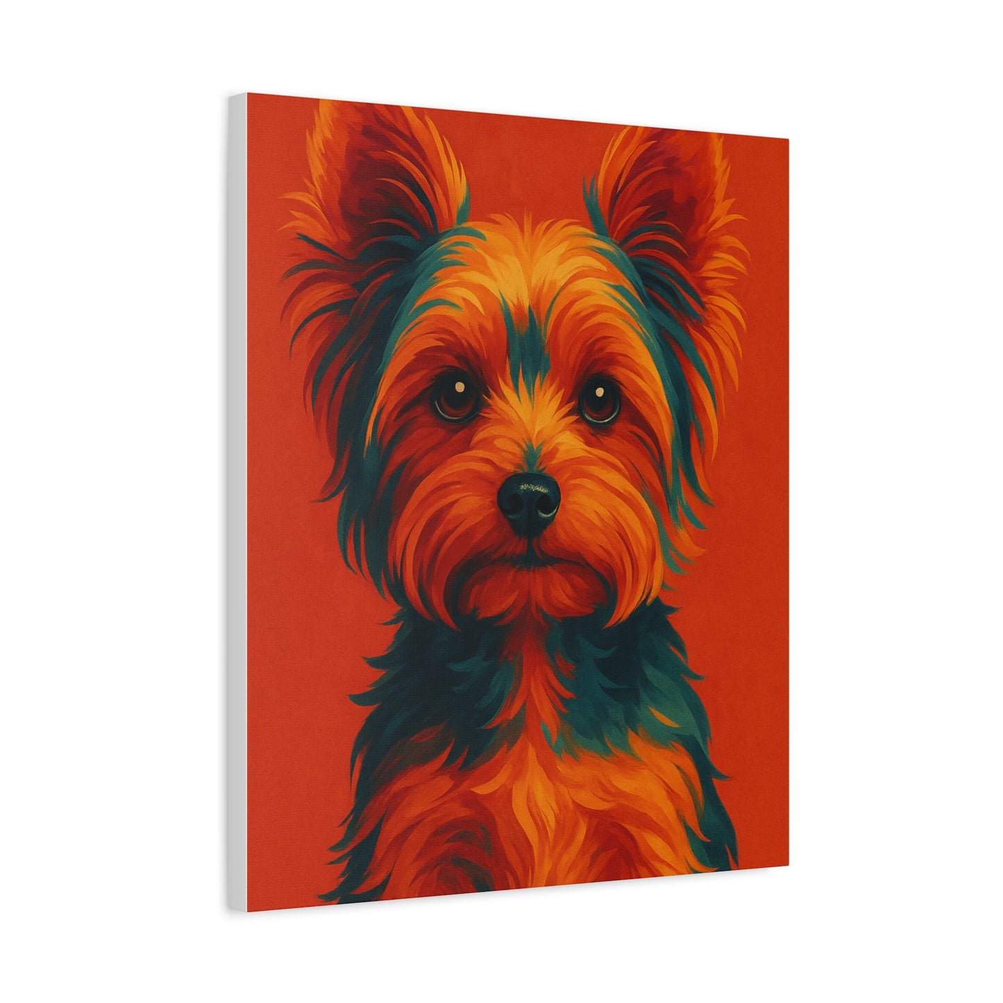 Yorkie Wall Art – Stylish & Playful Yorkshire Terrier Canvas Print