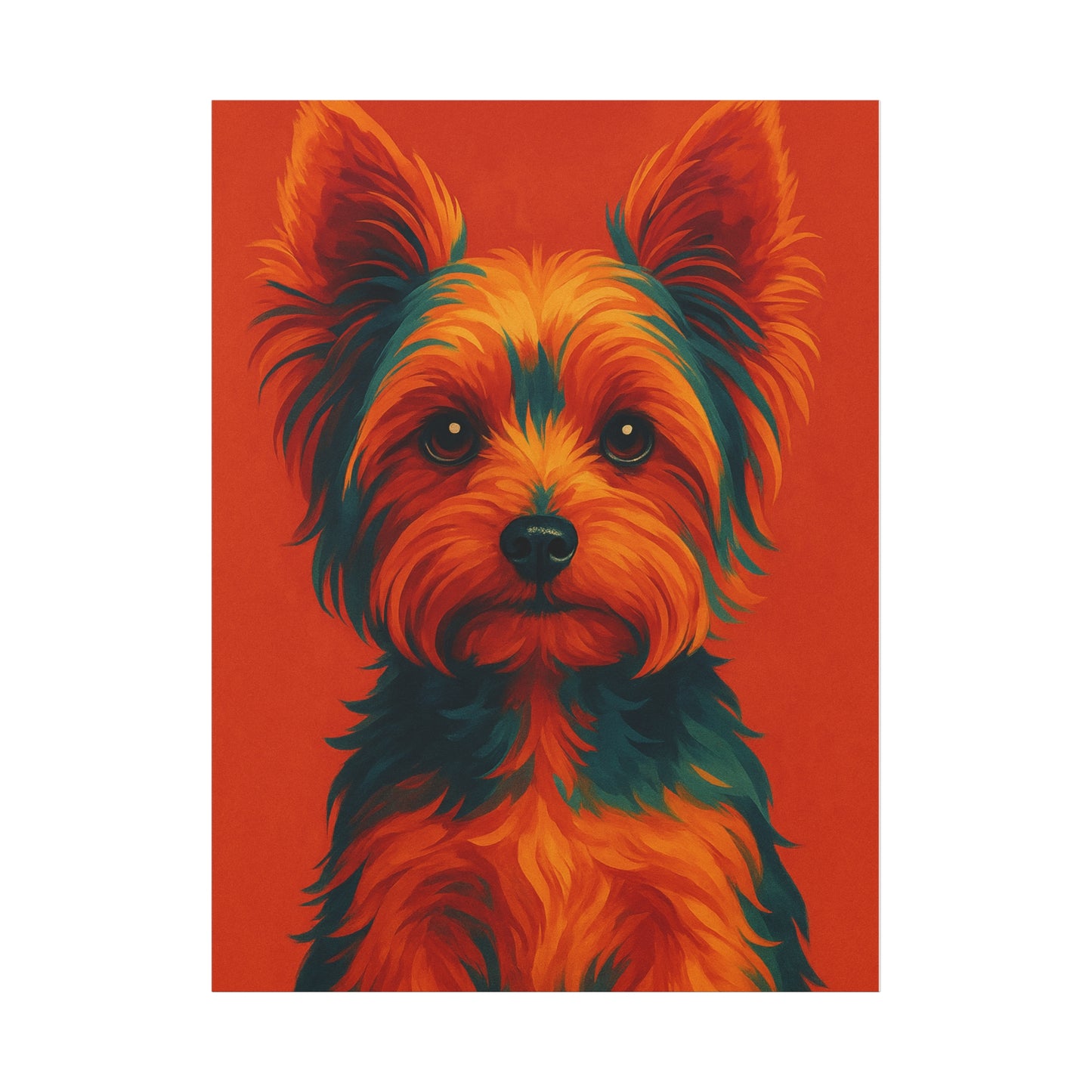 Yorkie Wall Art – Stylish & Playful Yorkshire Terrier Canvas Print