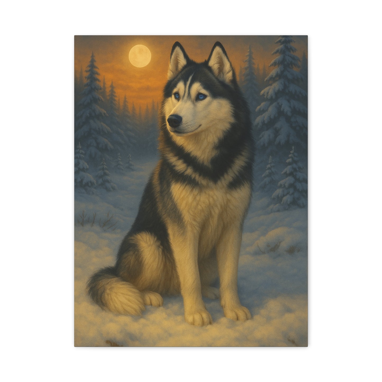Siberian Husky Spirit – Premium Wall Art Canvas
