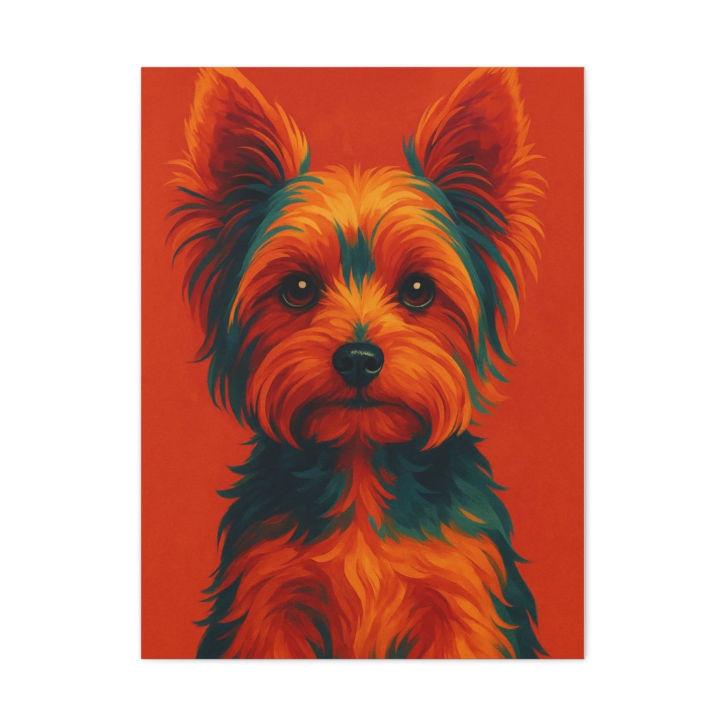 Yorkie Wall Art – Stylish & Playful Yorkshire Terrier Canvas Print