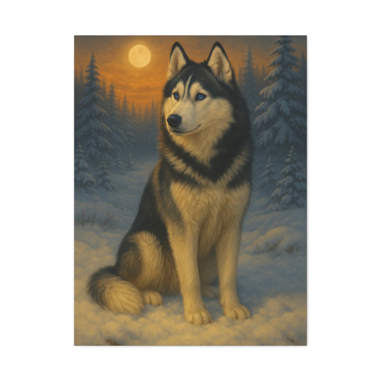 Siberian Husky Spirit – Premium Wall Art Canvas