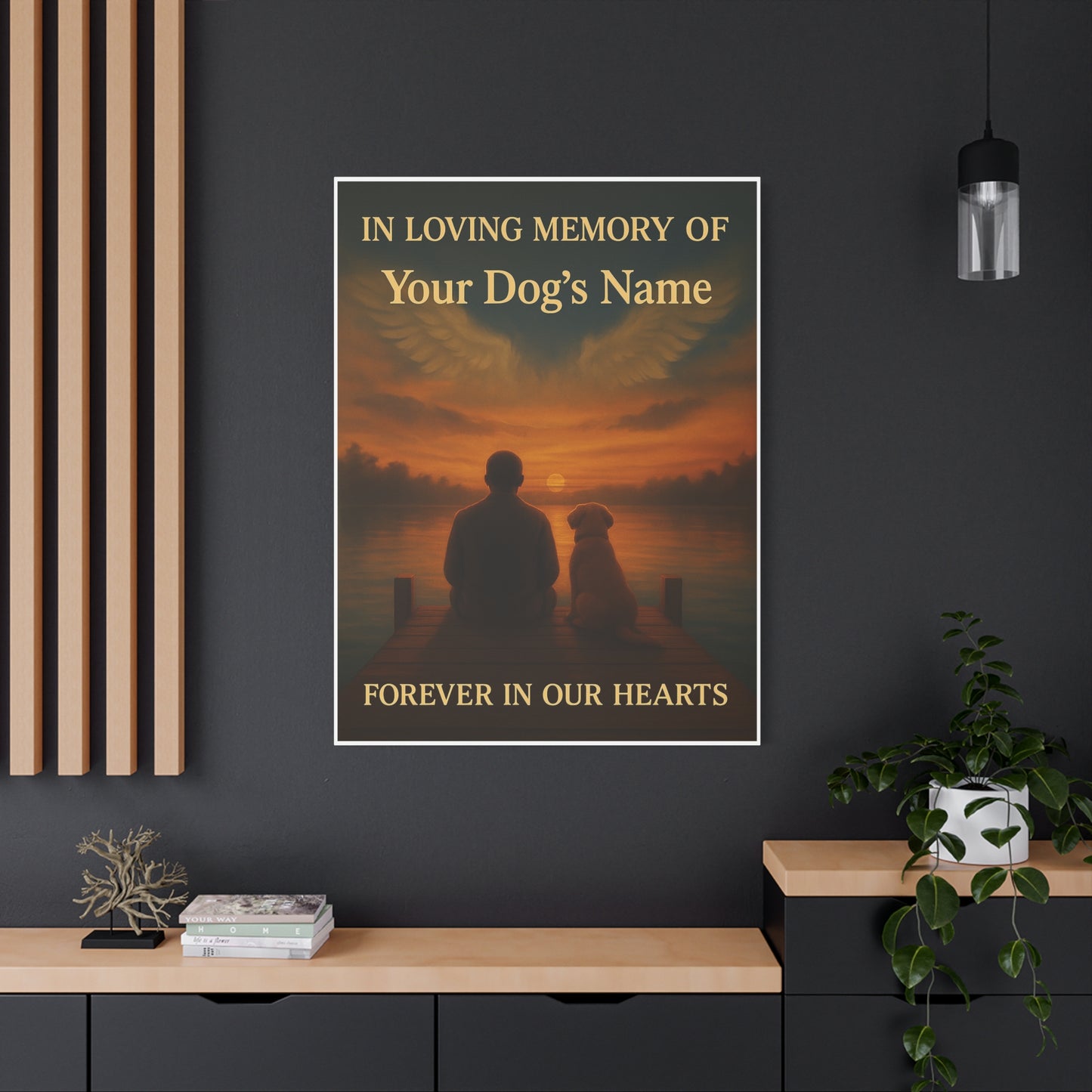 In Loving Memory Dog Memorial Canvas