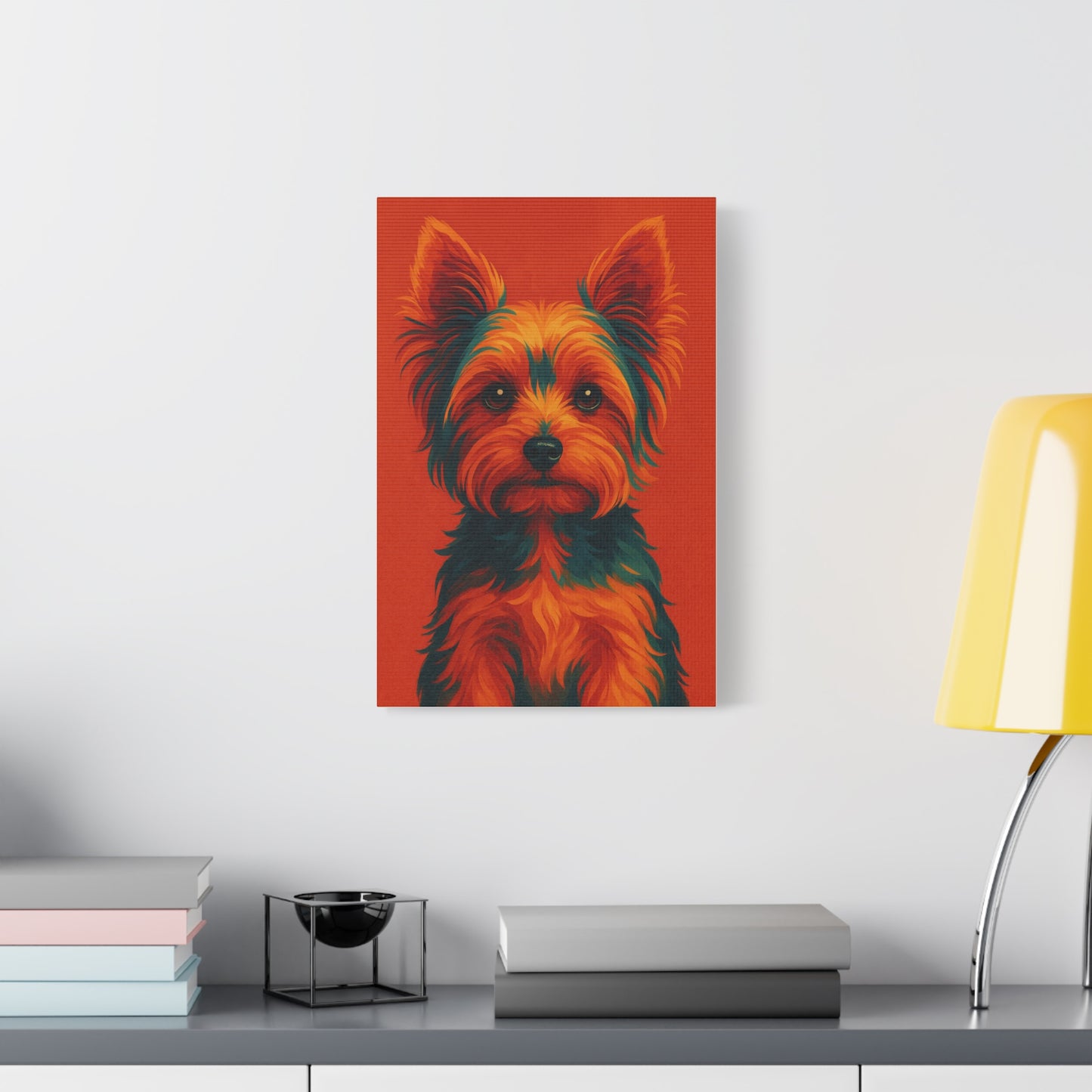 Yorkie Wall Art – Stylish & Playful Yorkshire Terrier Canvas Print