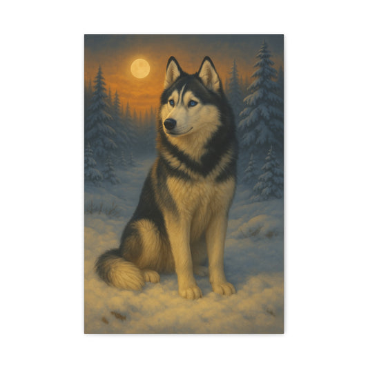 Siberian Husky Spirit – Premium Wall Art Canvas