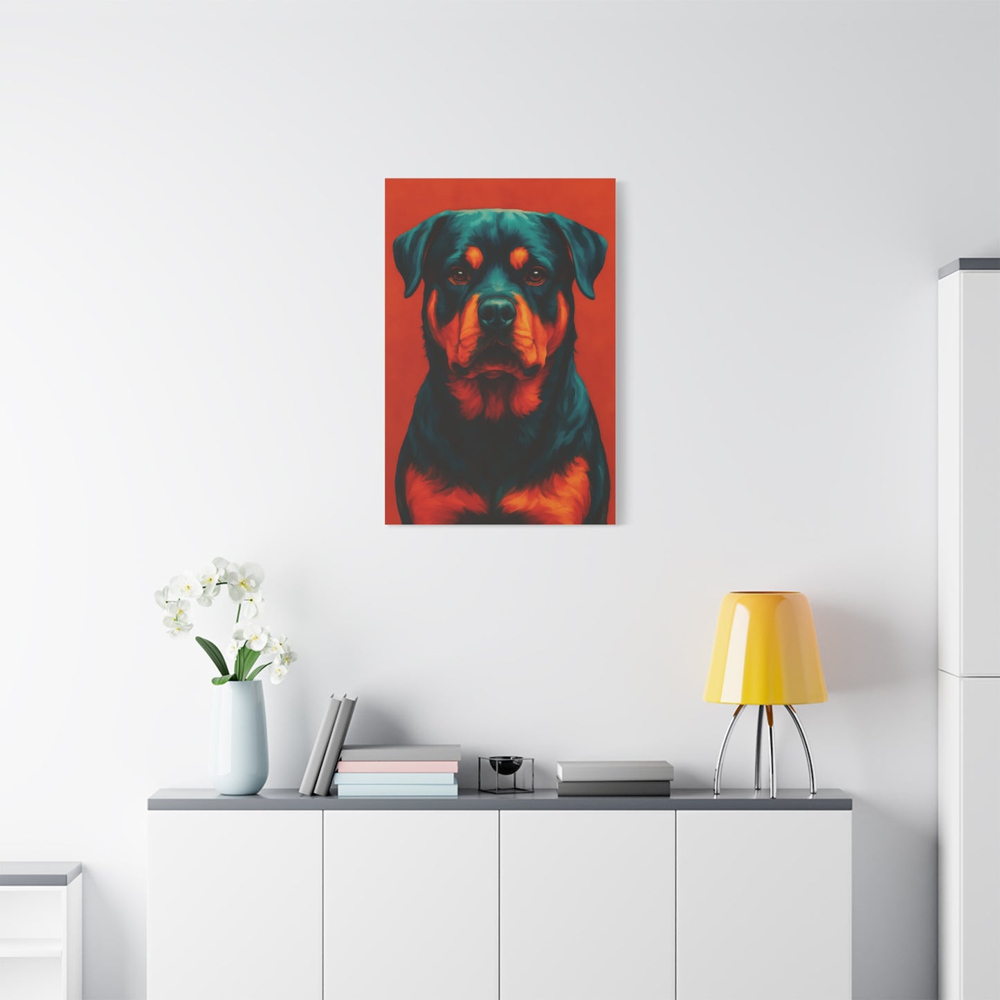 Rottweiler Wall Art – Bold & Loyal Dog Canvas Print
