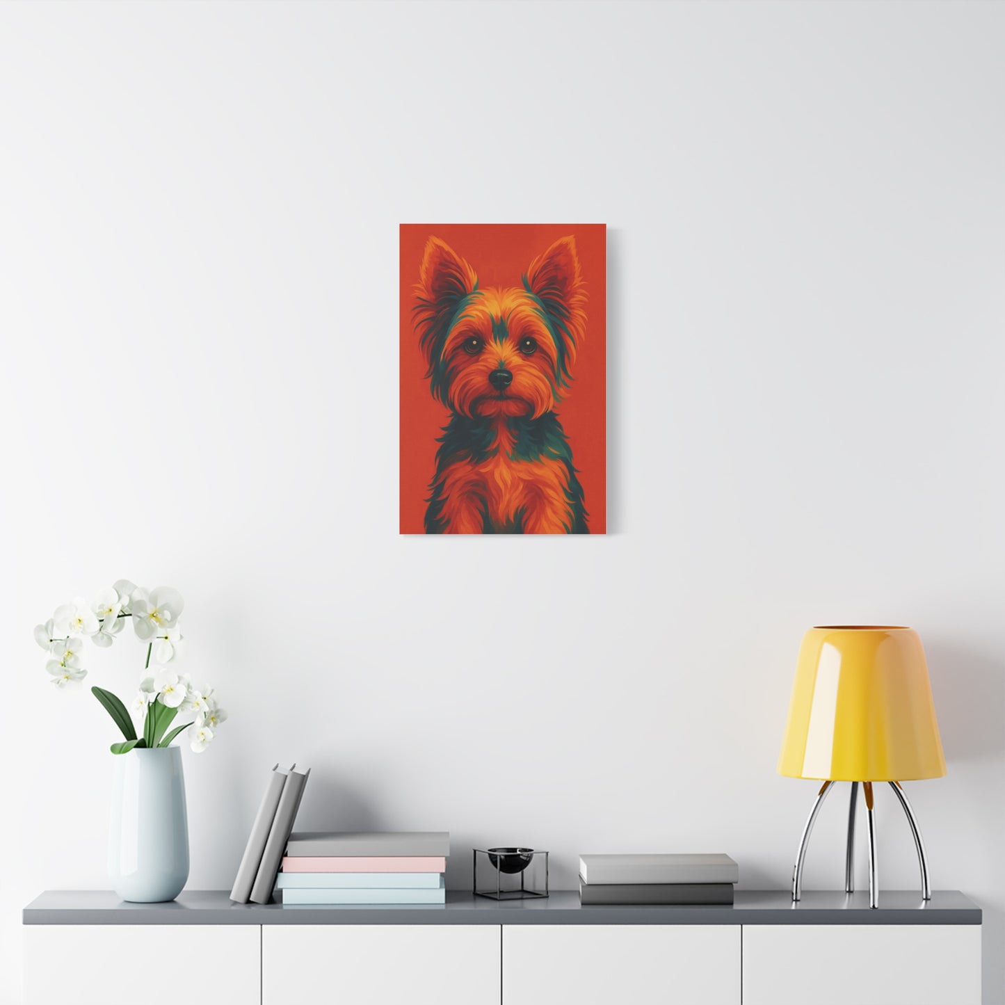 Yorkie Wall Art – Stylish & Playful Yorkshire Terrier Canvas Print