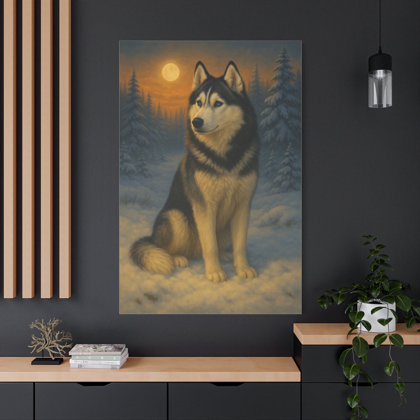 Siberian Husky Spirit – Premium Wall Art Canvas