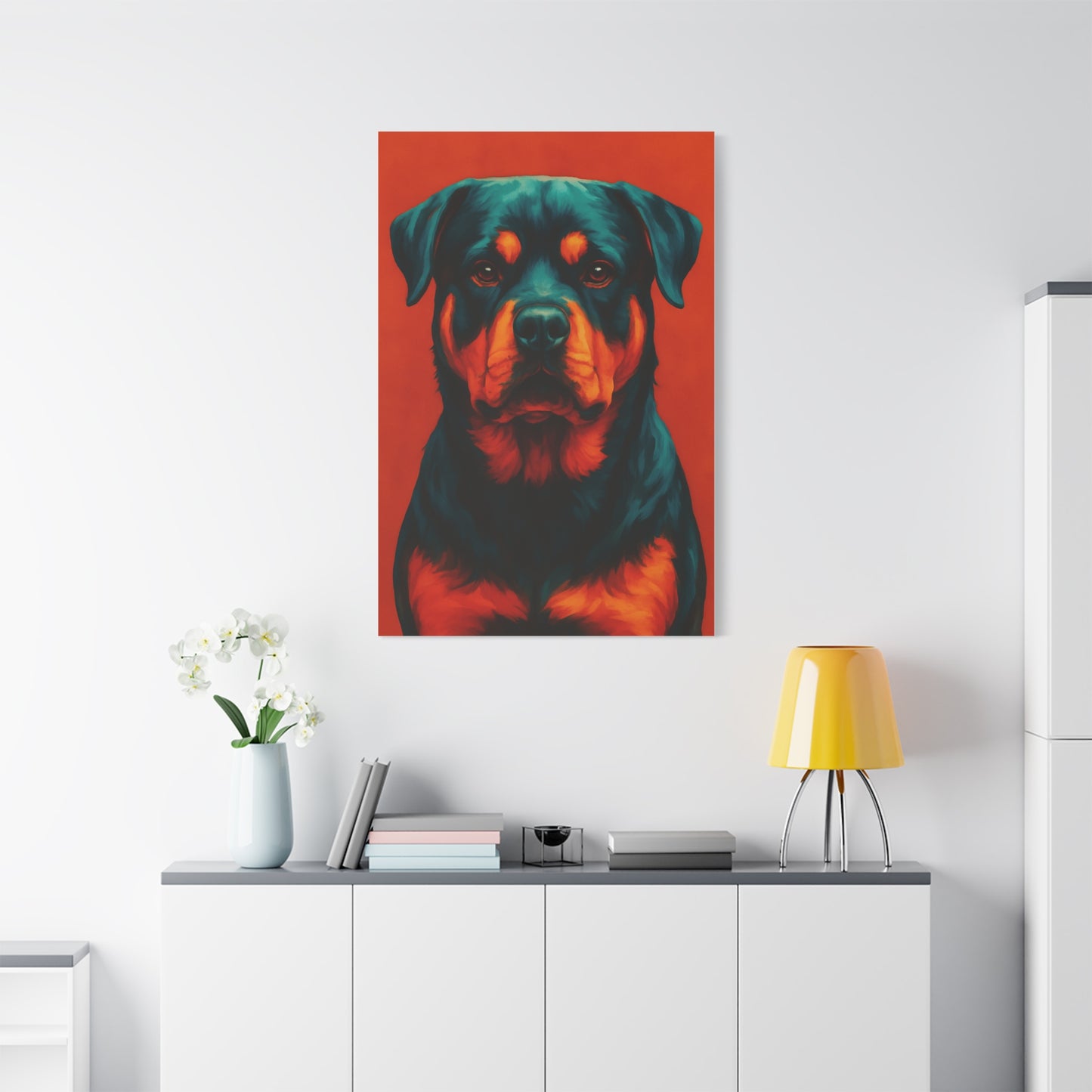 Rottweiler Wall Art – Bold & Loyal Dog Canvas Print