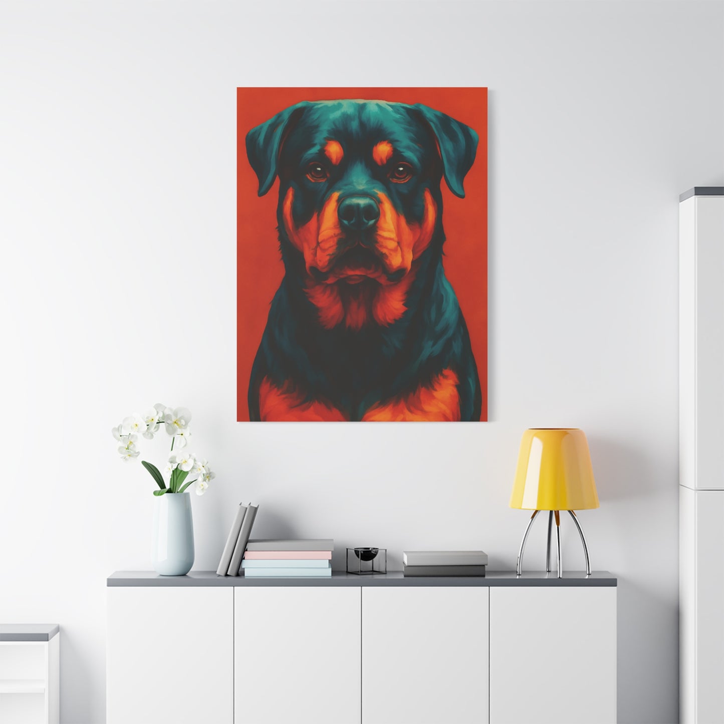 Rottweiler Wall Art – Bold & Loyal Dog Canvas Print