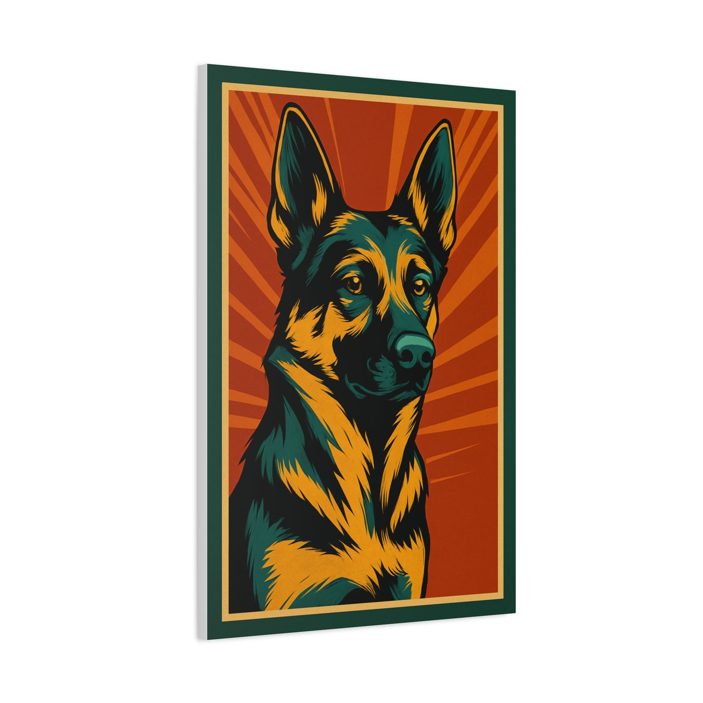 German Shepherd Framed Wall Art – Minimalist Dog Poster