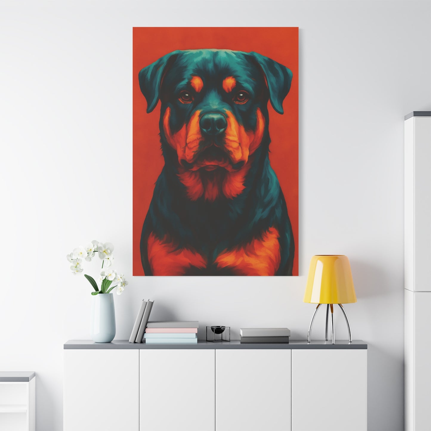Rottweiler Wall Art – Bold & Loyal Dog Canvas Print