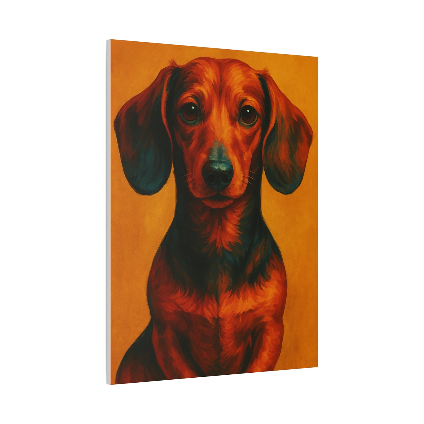 Dachshund Wall Art – Playful & Colorful Wiener Dog Canvas Print