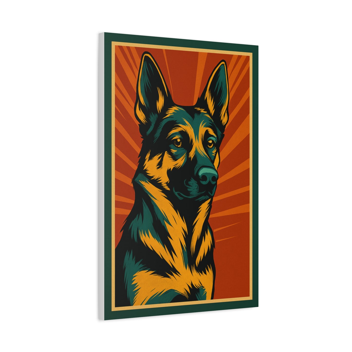 German Shepherd Framed Wall Art – Minimalist Dog Poster