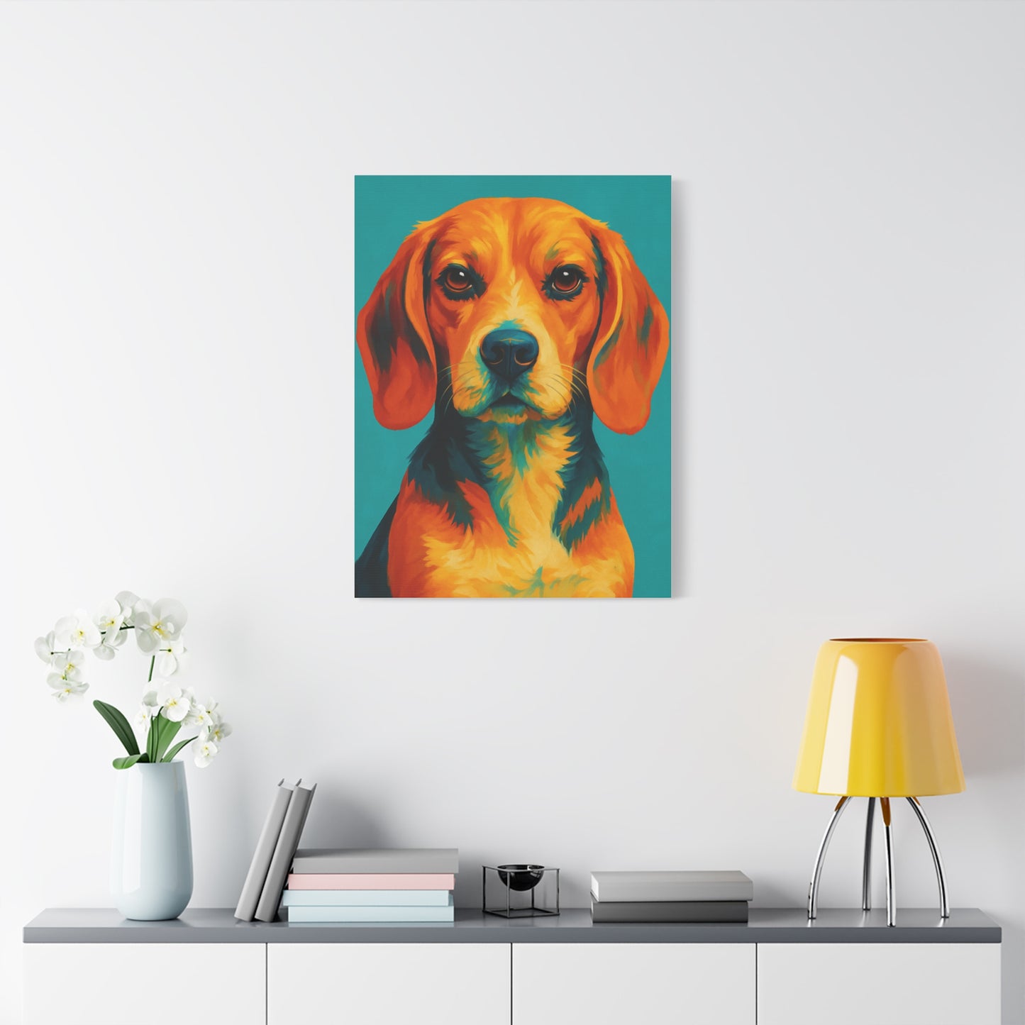 Beagle Wall Art – Vibrant & Loyal Dog Canvas Print