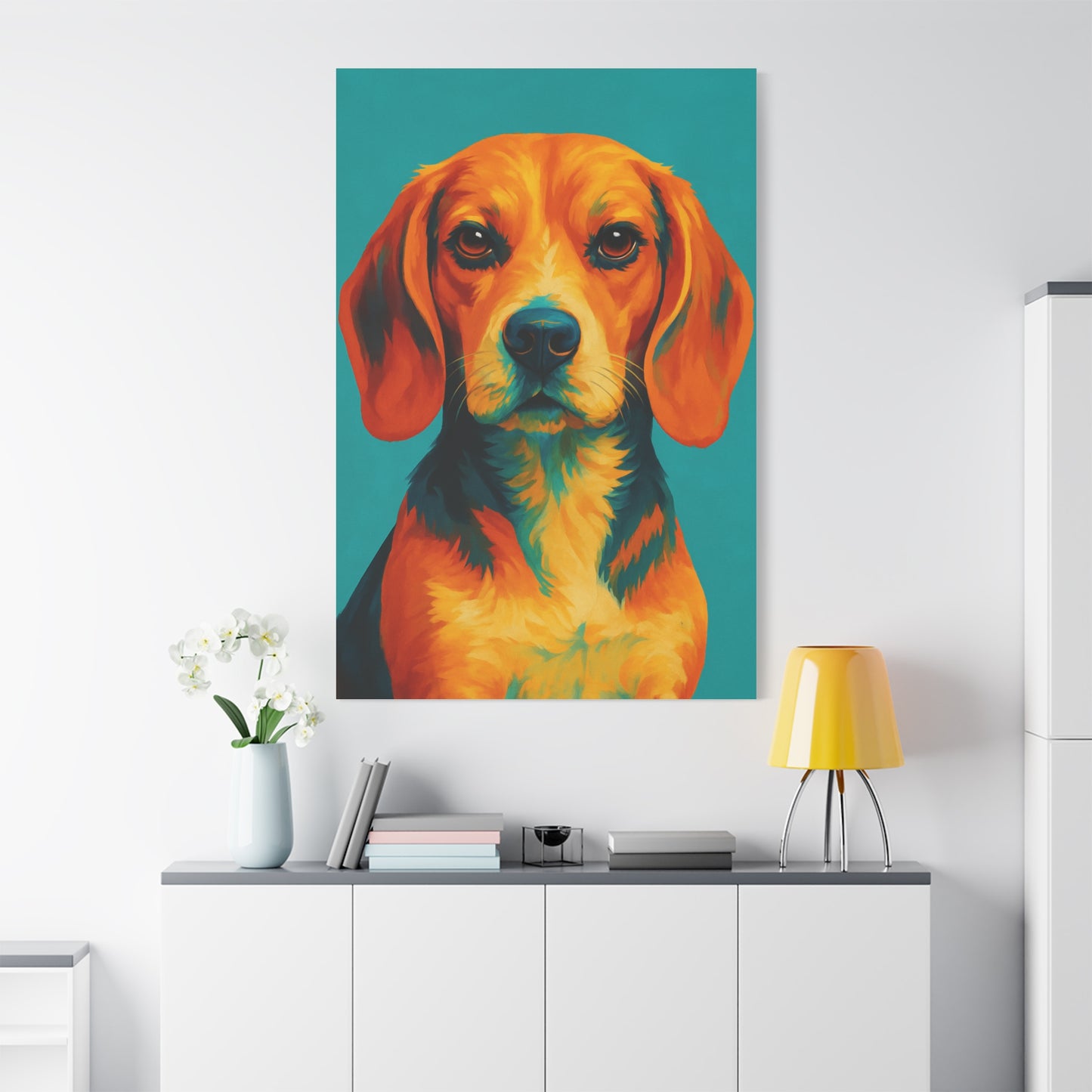 Beagle Wall Art – Vibrant & Loyal Dog Canvas Print