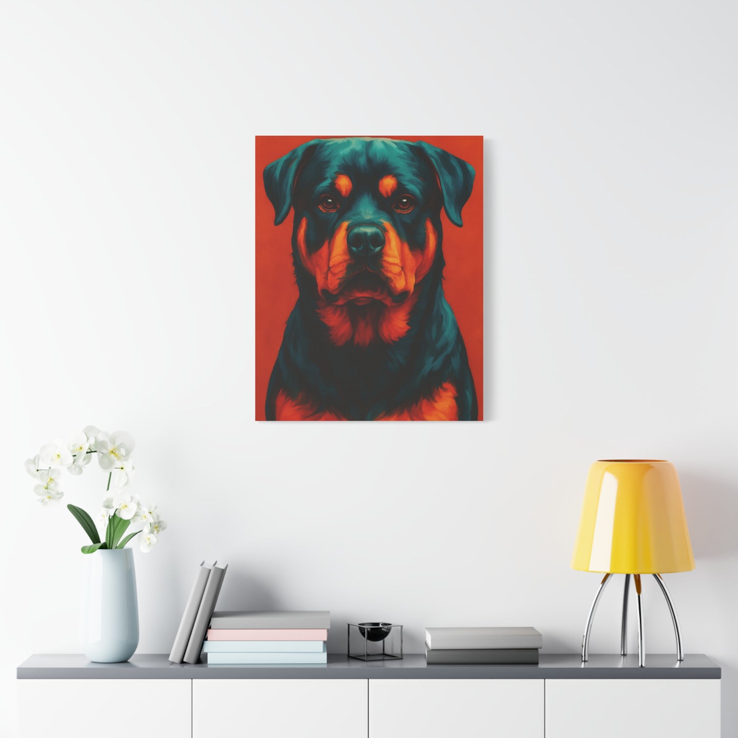 Rottweiler Wall Art – Bold & Loyal Dog Canvas Print