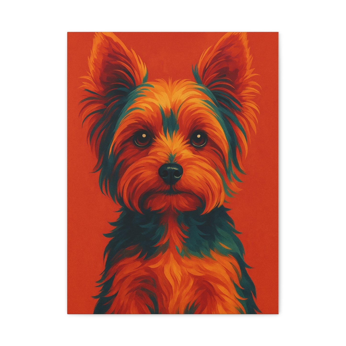Yorkie Wall Art – Stylish & Playful Yorkshire Terrier Canvas Print