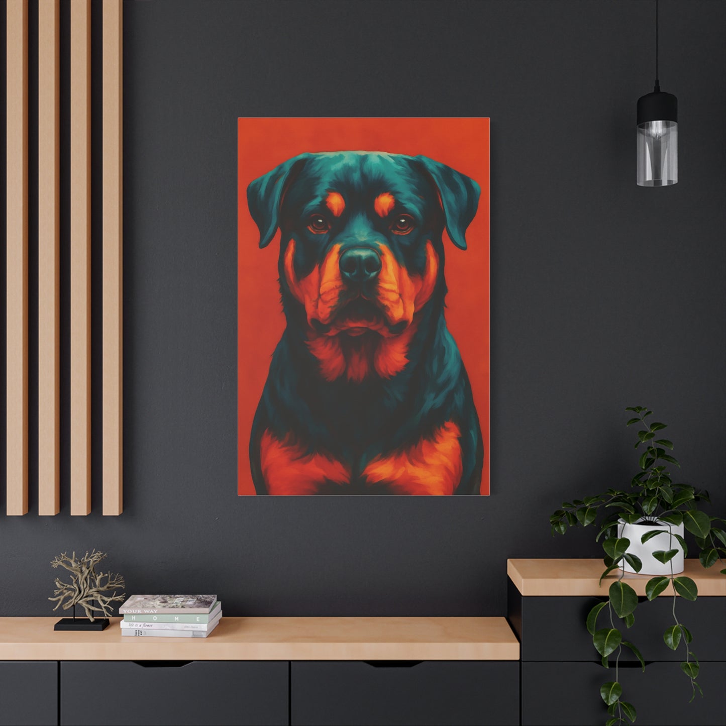 Rottweiler Wall Art – Bold & Loyal Dog Canvas Print