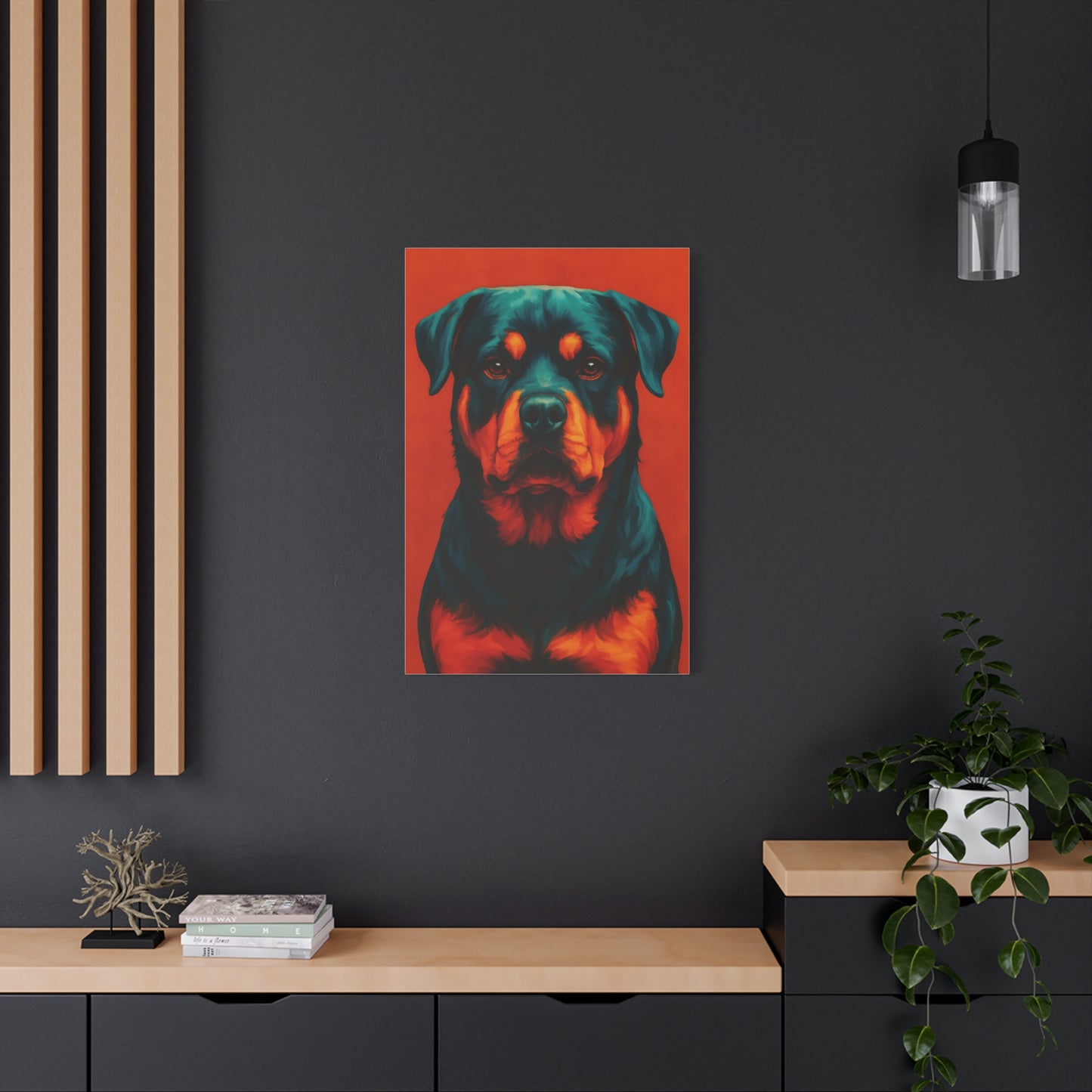 Rottweiler Wall Art – Bold & Loyal Dog Canvas Print