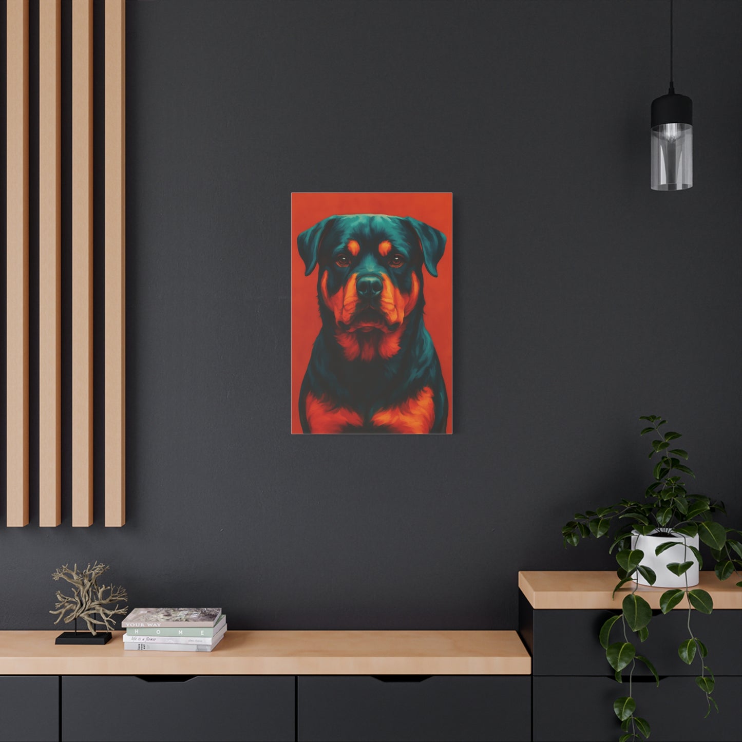 Rottweiler Wall Art – Bold & Loyal Dog Canvas Print