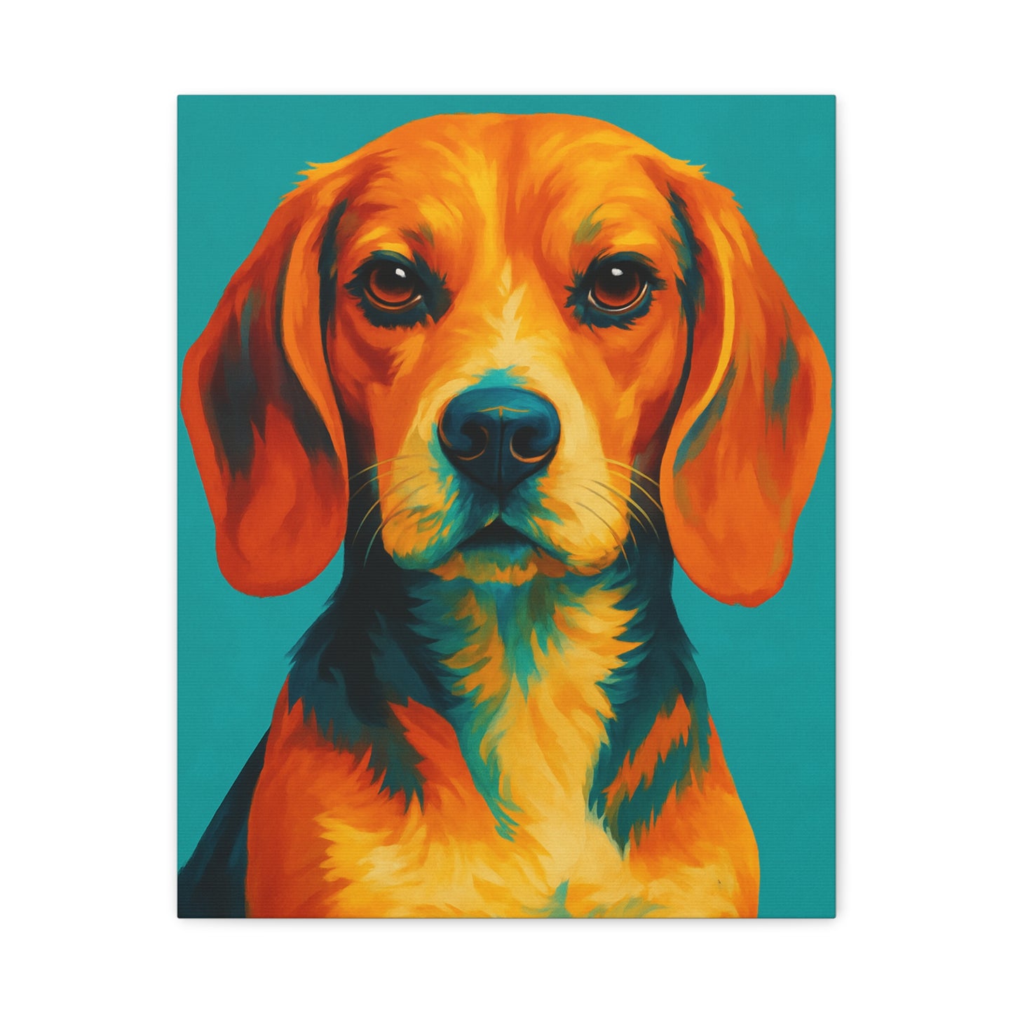 Beagle Wall Art – Vibrant & Loyal Dog Canvas Print