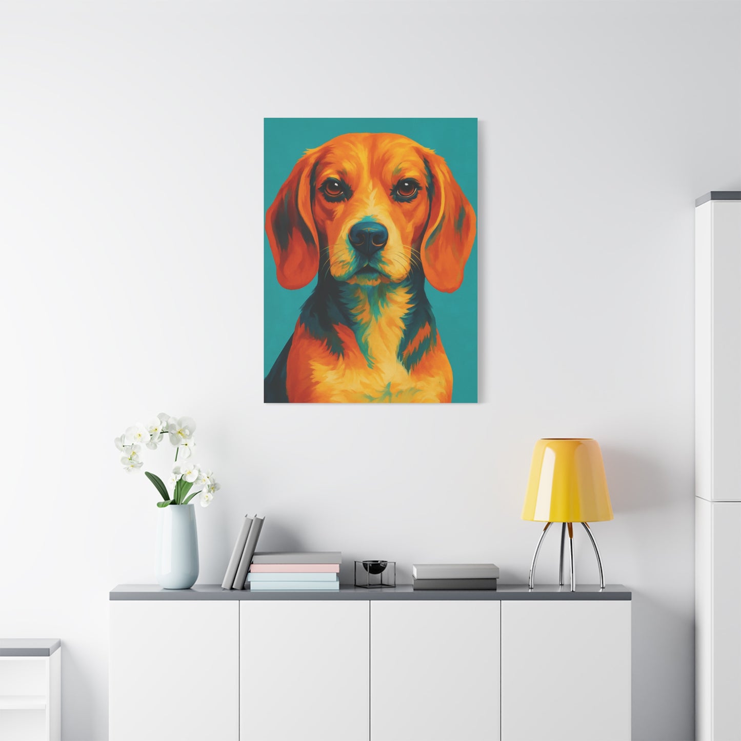 Beagle Wall Art – Vibrant & Loyal Dog Canvas Print