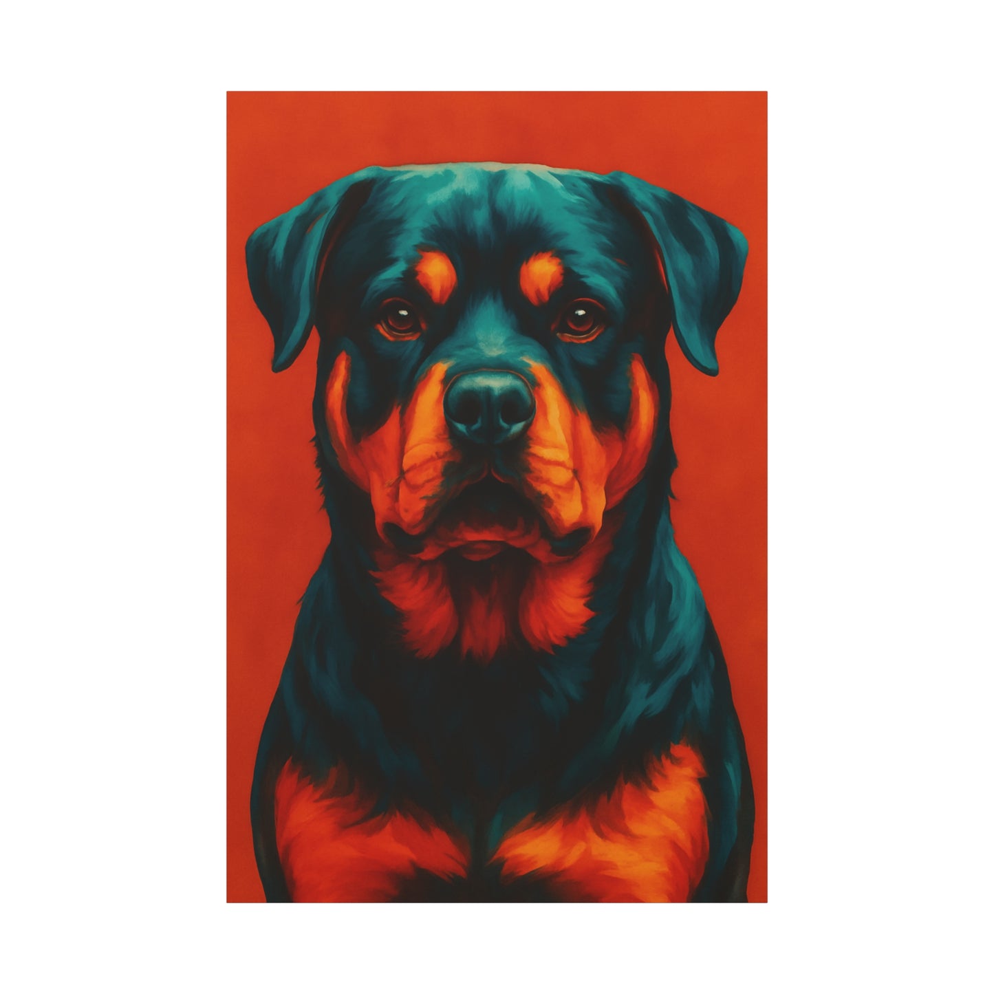 Rottweiler Wall Art – Bold & Loyal Dog Canvas Print