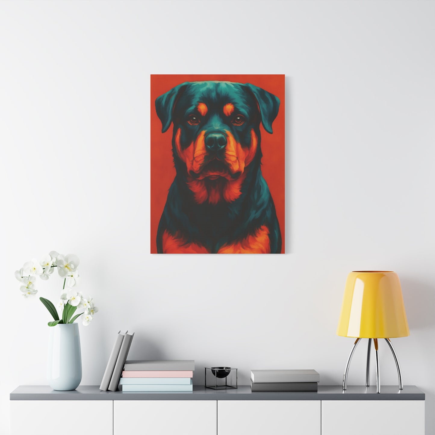 Rottweiler Wall Art – Bold & Loyal Dog Canvas Print
