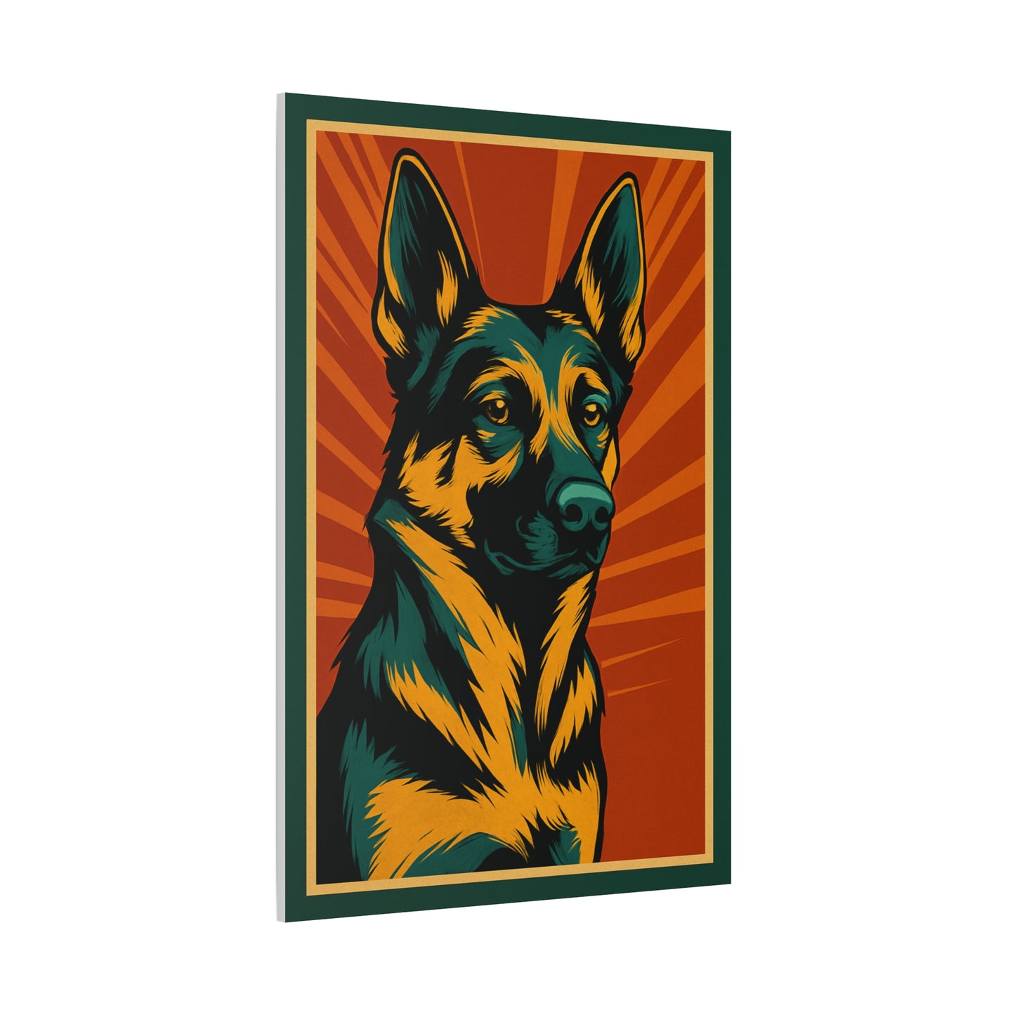 German Shepherd Framed Wall Art – Minimalist Dog Poster