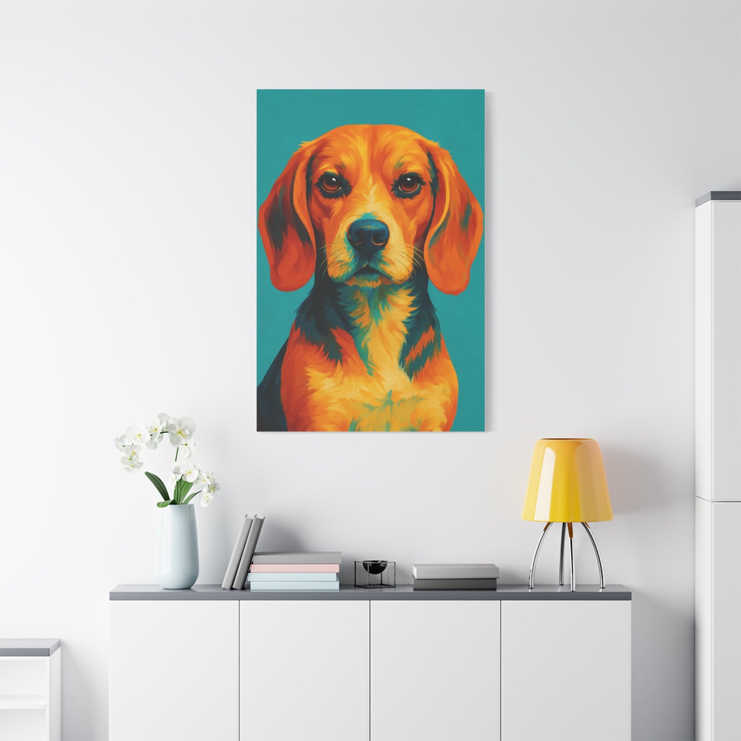 Beagle Wall Art – Vibrant & Loyal Dog Canvas Print