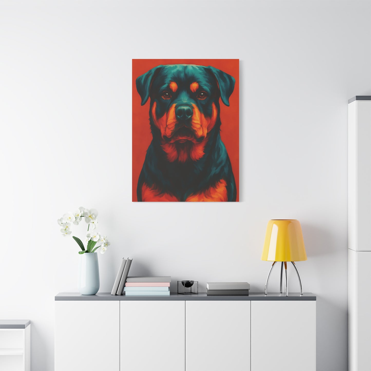 Rottweiler Wall Art – Bold & Loyal Dog Canvas Print
