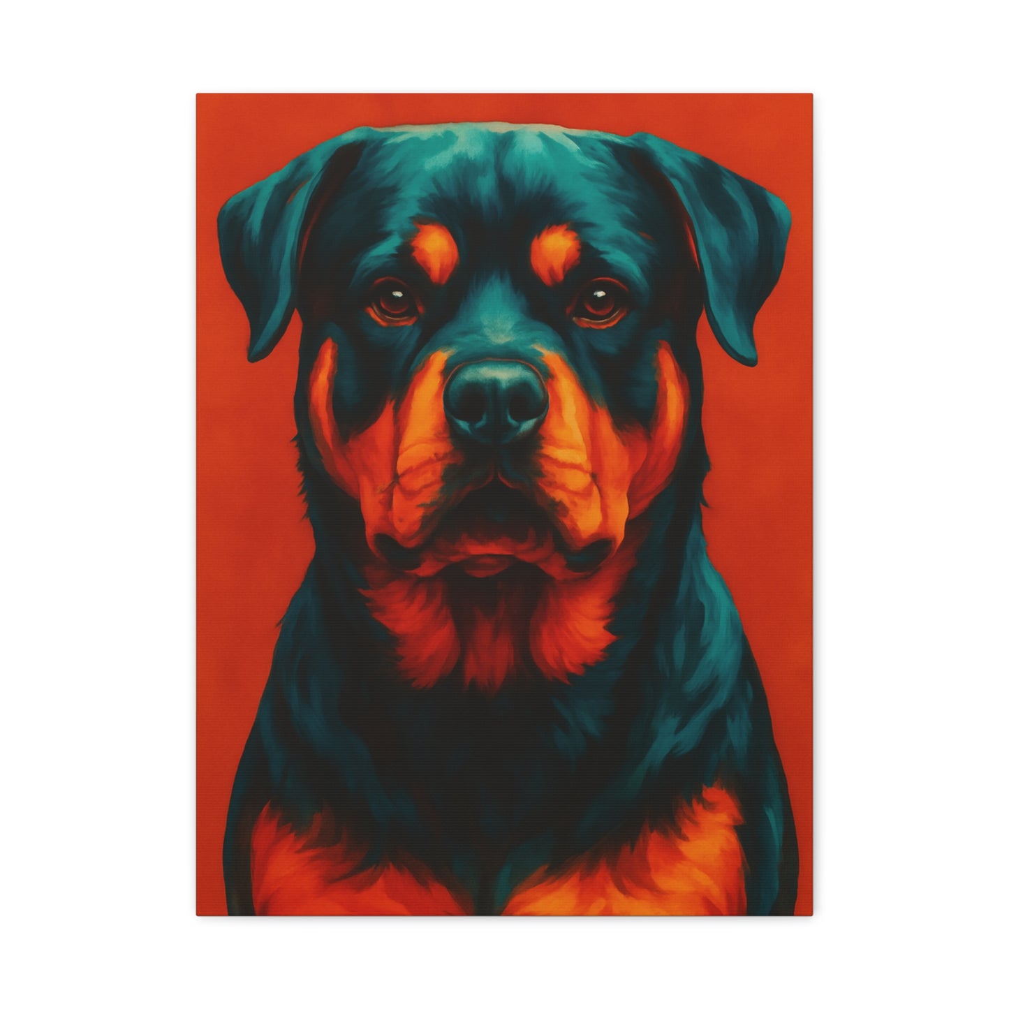 Rottweiler Wall Art – Bold & Loyal Dog Canvas Print