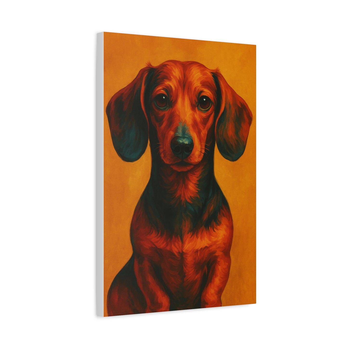 Dachshund Wall Art – Playful & Colorful Wiener Dog Canvas Print
