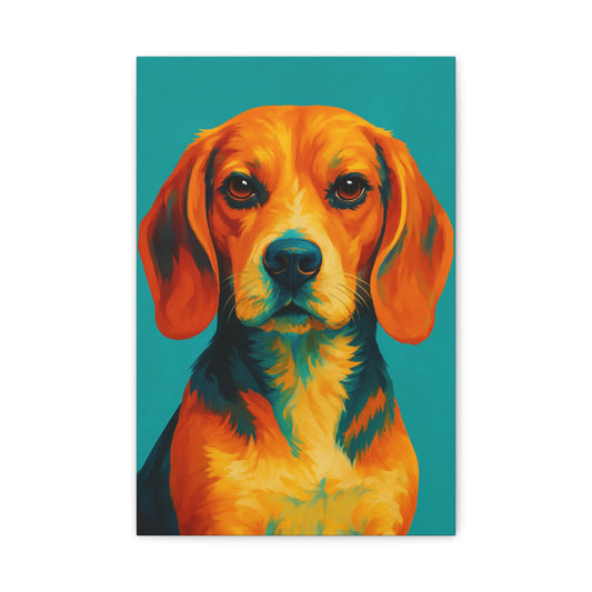 Beagle Wall Art – Vibrant & Loyal Dog Canvas Print