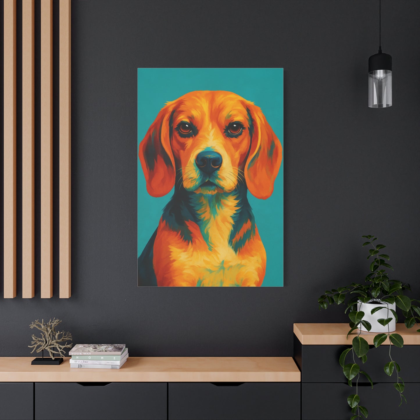 Beagle Wall Art – Vibrant & Loyal Dog Canvas Print