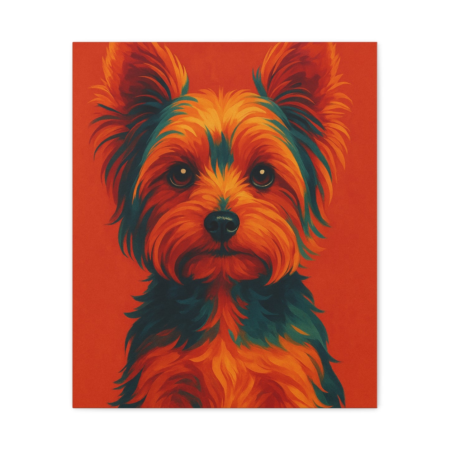 Yorkie Wall Art – Stylish & Playful Yorkshire Terrier Canvas Print