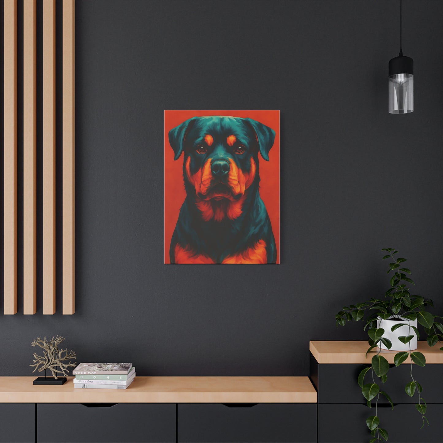 Rottweiler Wall Art – Bold & Loyal Dog Canvas Print