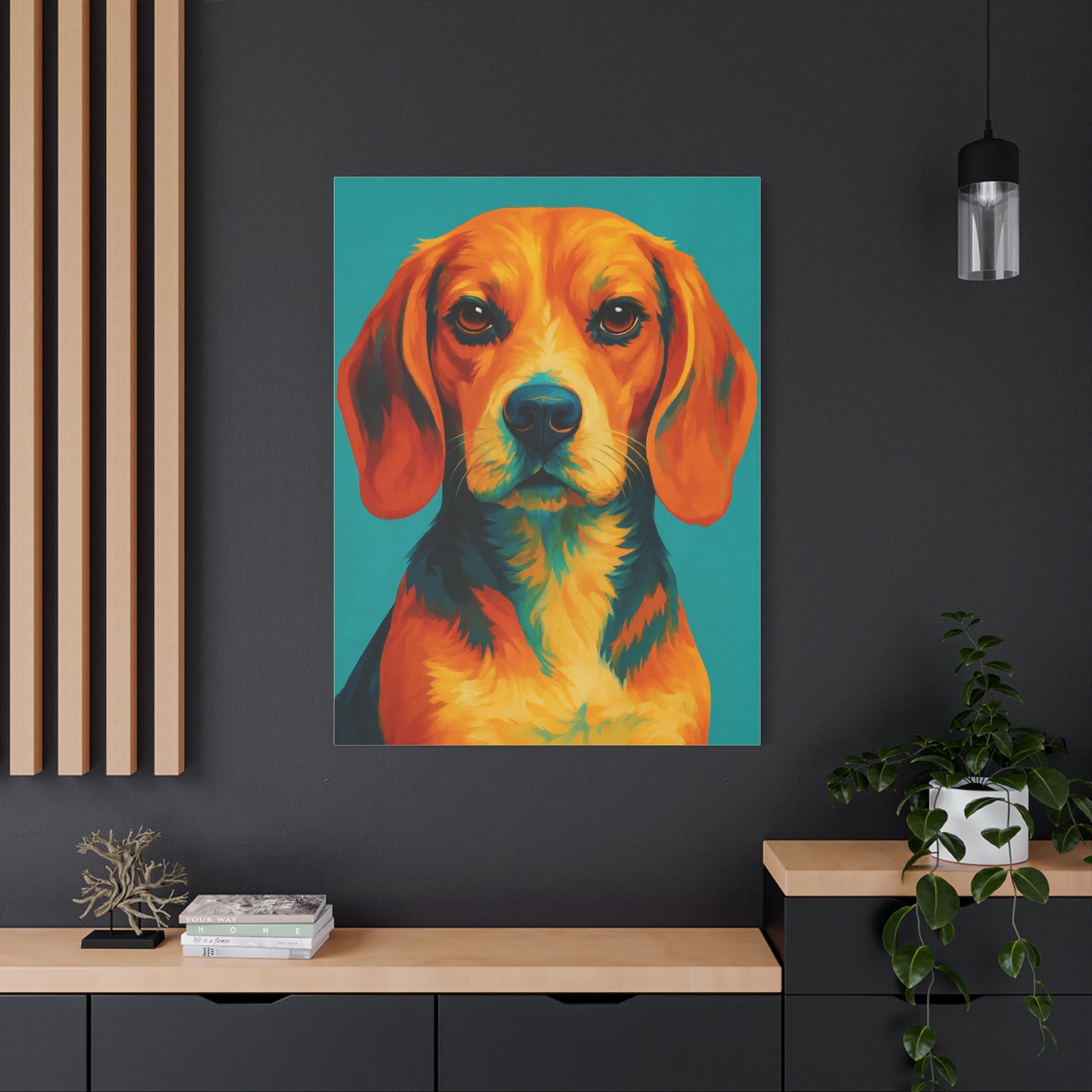 Beagle Wall Art – Vibrant & Loyal Dog Canvas Print