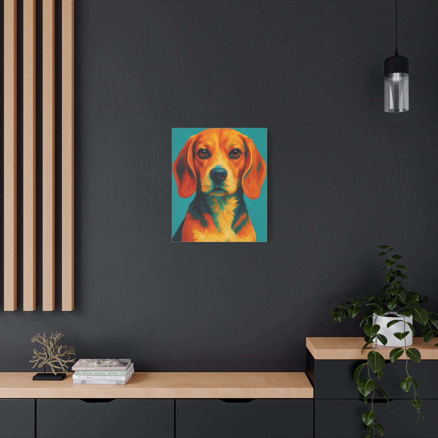 Beagle Wall Art – Vibrant & Loyal Dog Canvas Print