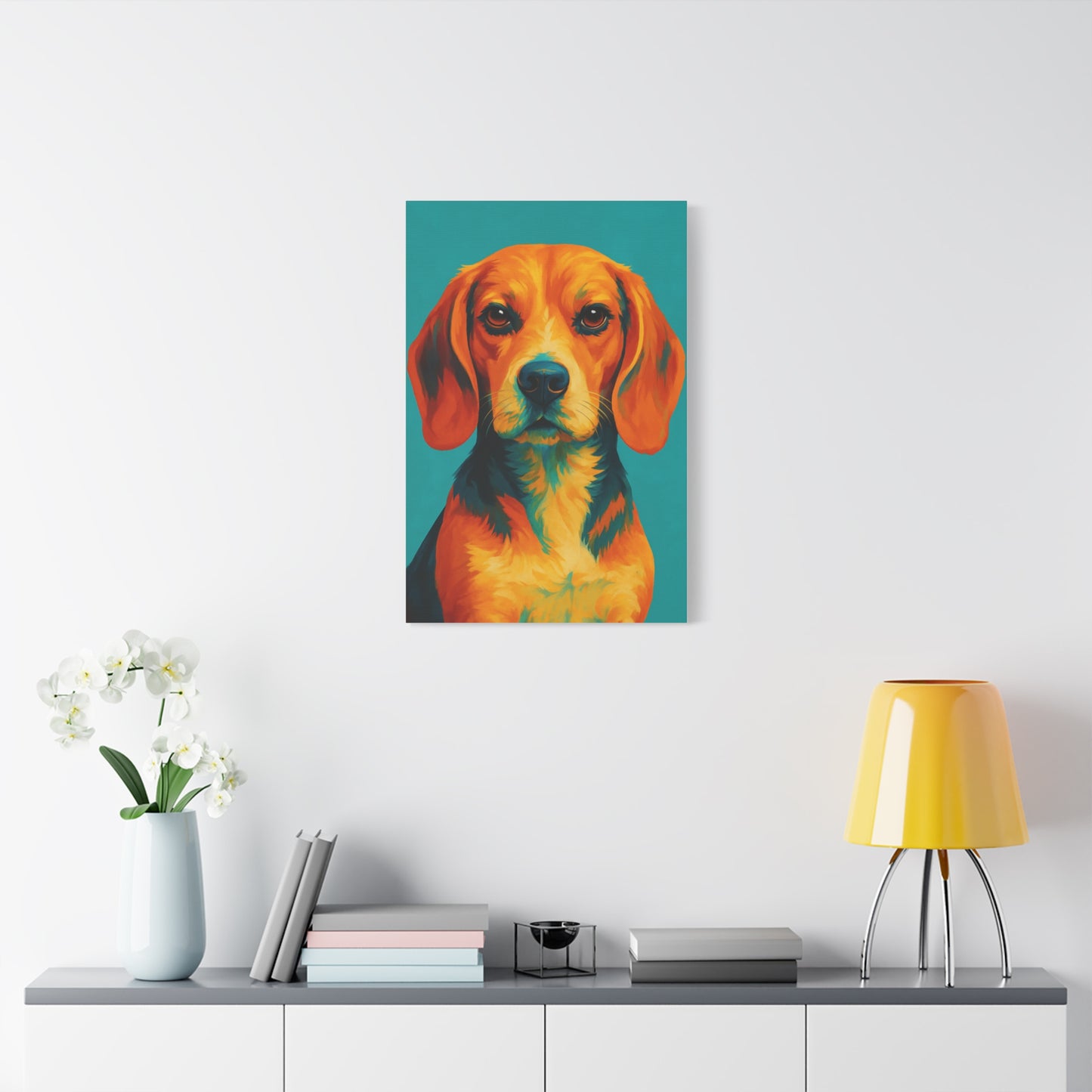 Beagle Wall Art – Vibrant & Loyal Dog Canvas Print