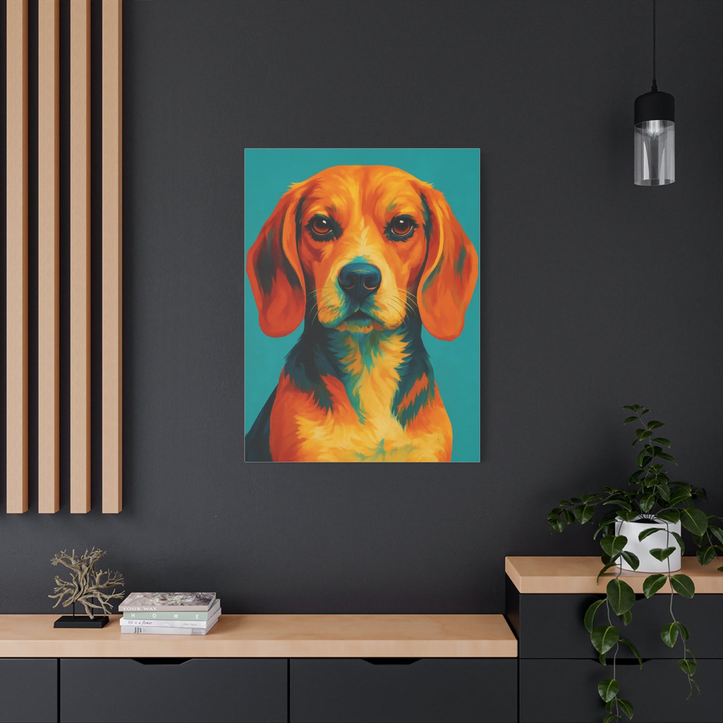 Beagle Wall Art – Vibrant & Loyal Dog Canvas Print