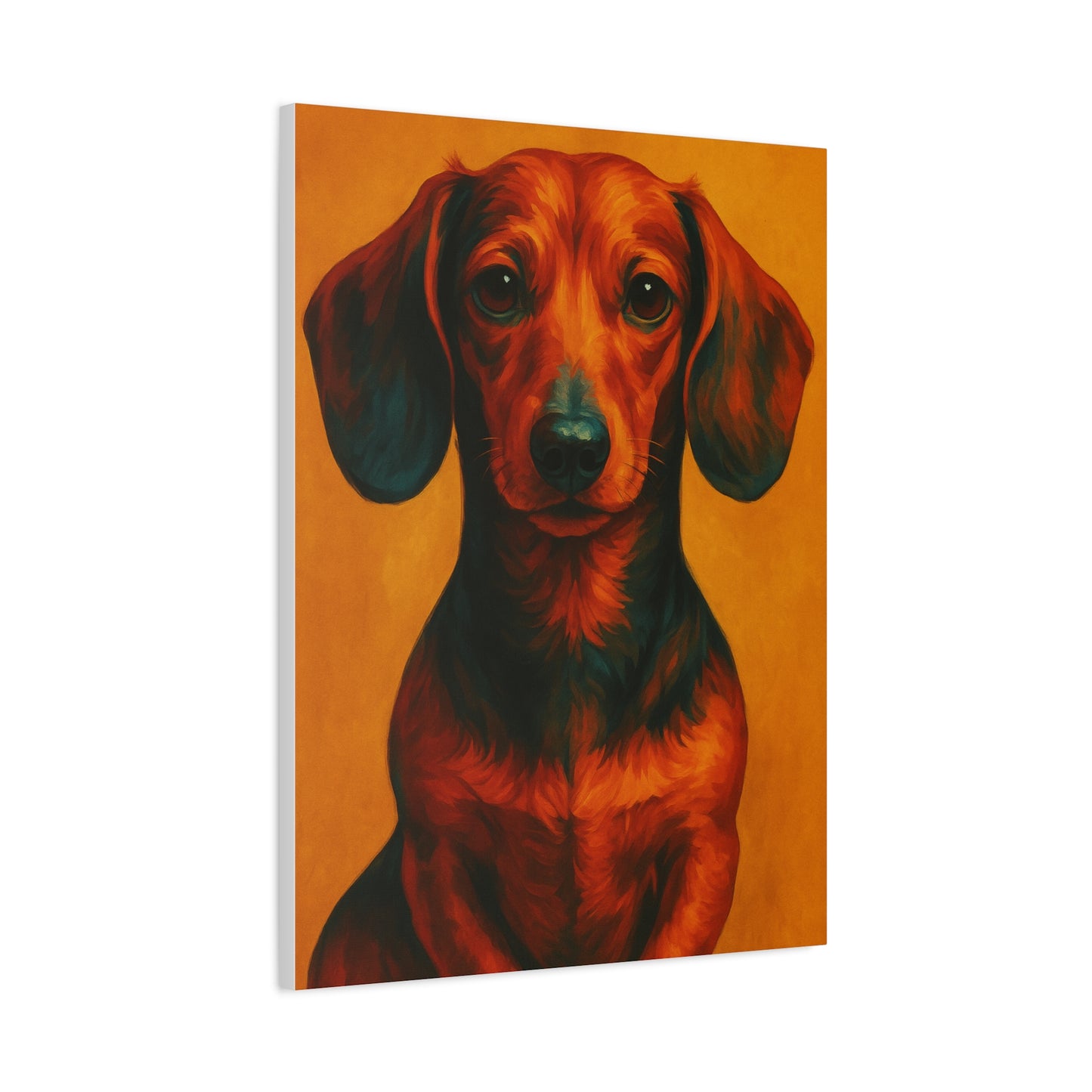 Dachshund Wall Art – Playful & Colorful Wiener Dog Canvas Print