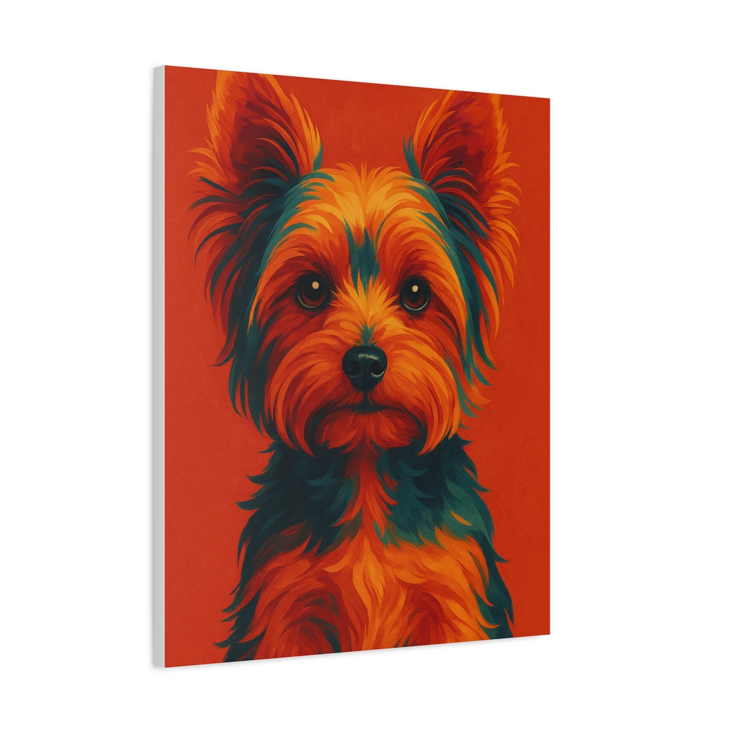 Yorkie Wall Art – Stylish & Playful Yorkshire Terrier Canvas Print
