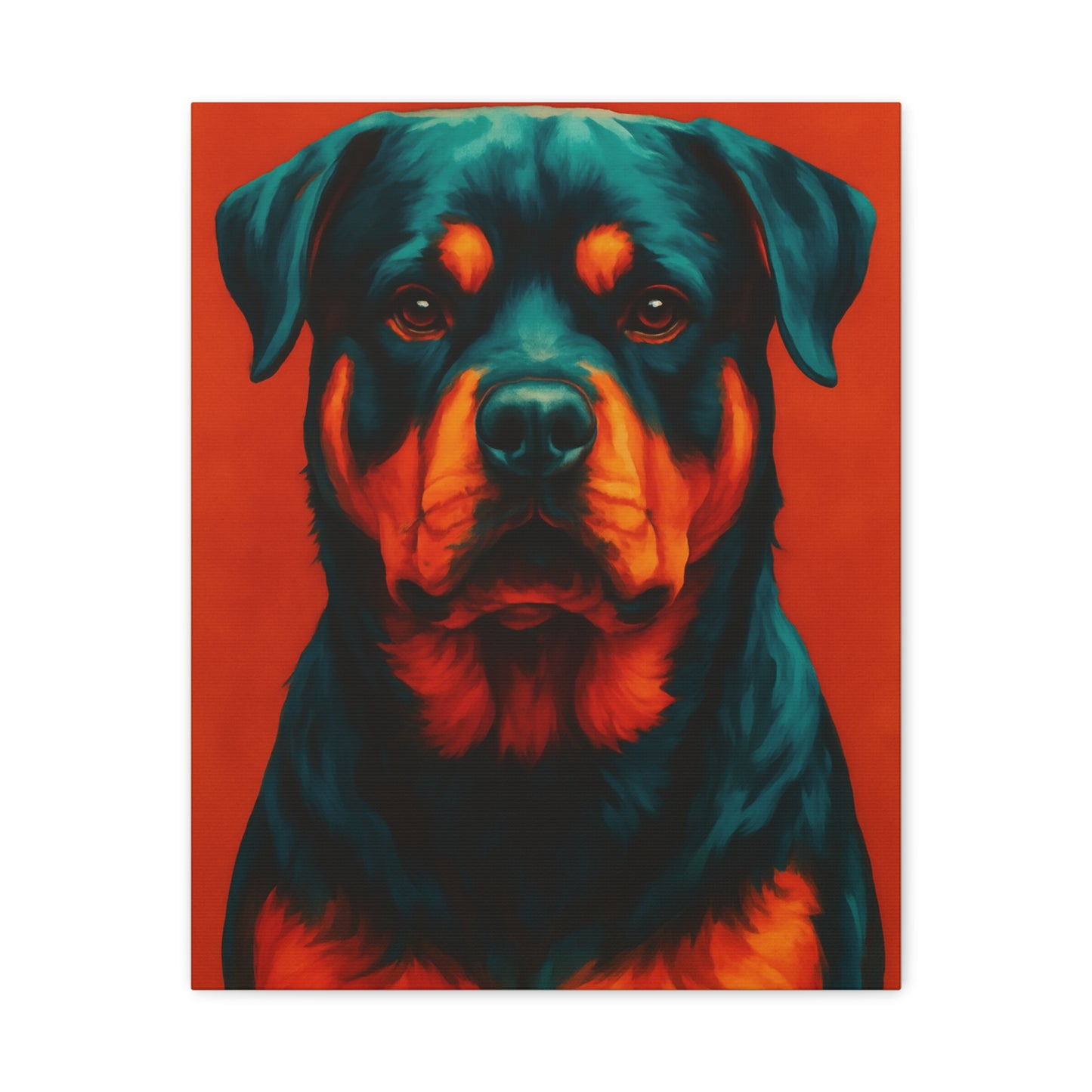 Rottweiler Wall Art – Bold & Loyal Dog Canvas Print