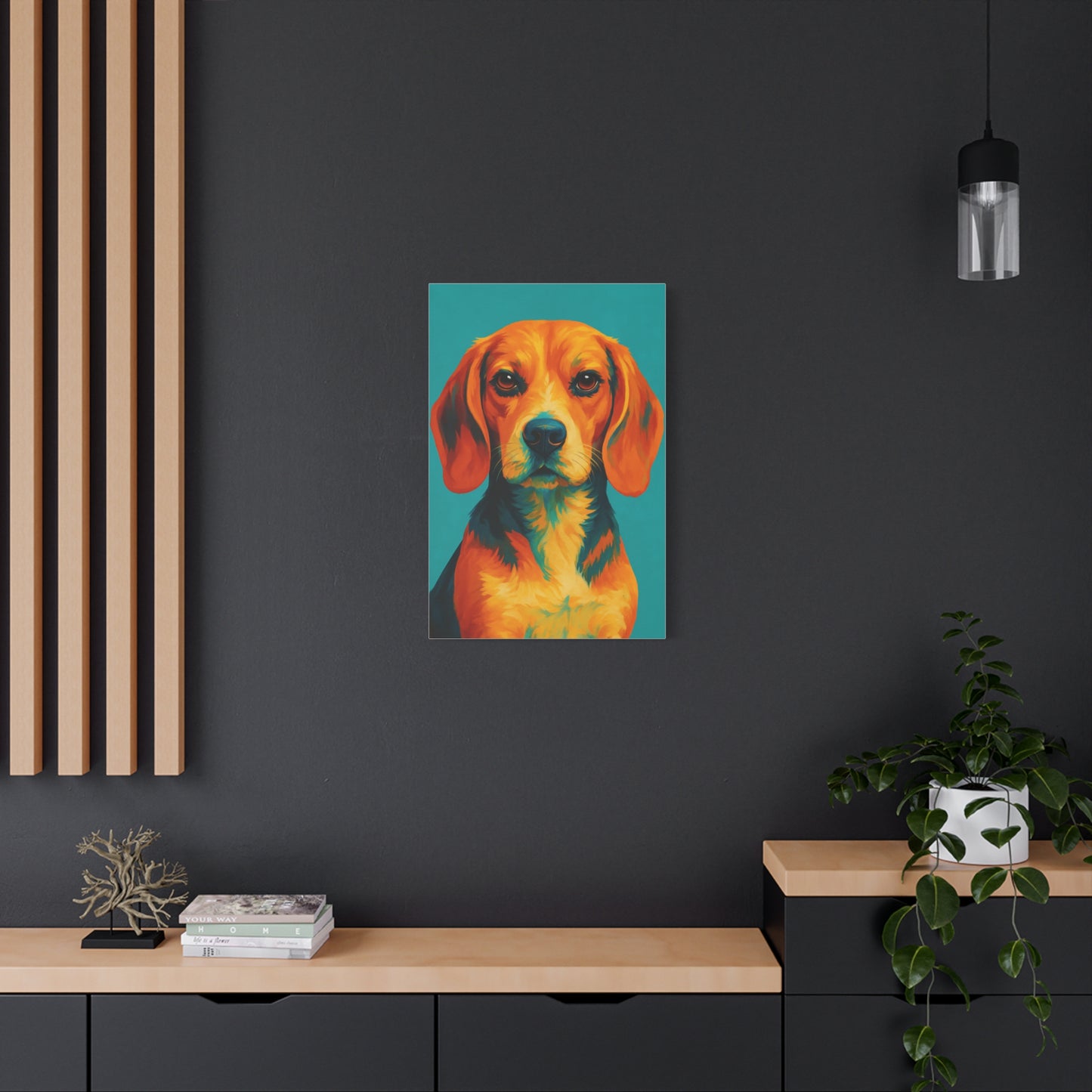 Beagle Wall Art – Vibrant & Loyal Dog Canvas Print