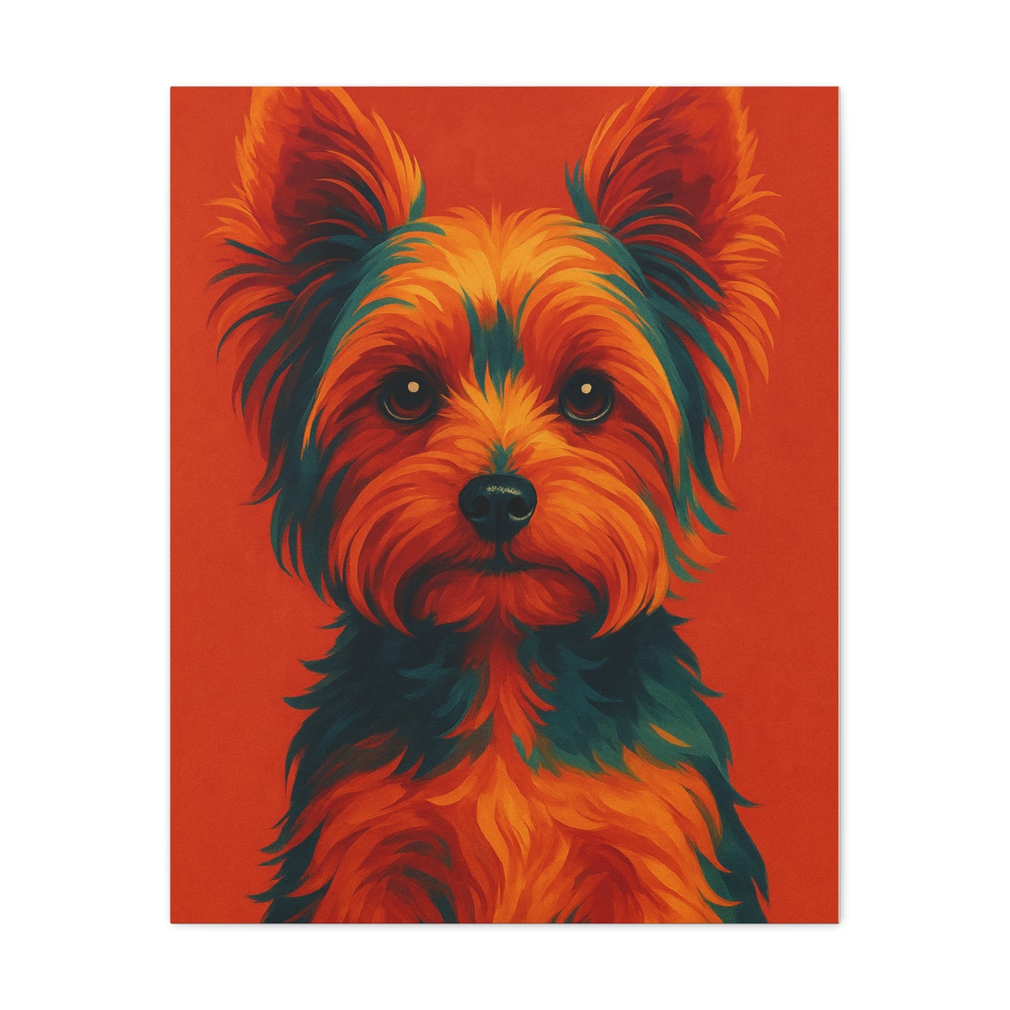Yorkie Wall Art – Stylish & Playful Yorkshire Terrier Canvas Print
