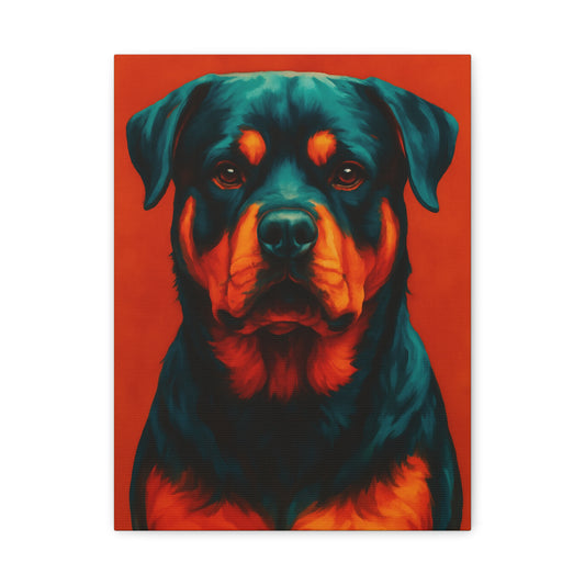 Rottweiler Wall Art – Bold & Loyal Dog Canvas Print