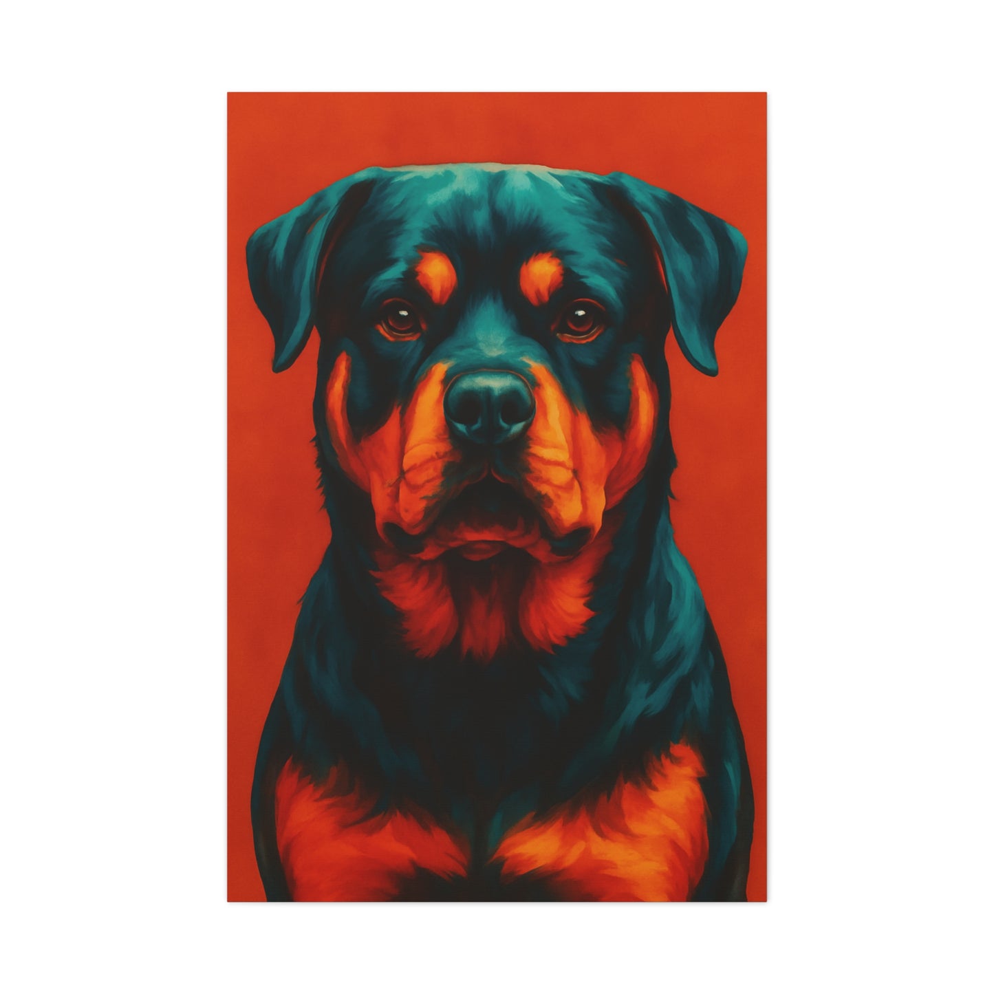 Rottweiler Wall Art – Bold & Loyal Dog Canvas Print
